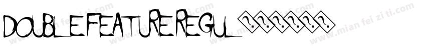 Double Feature Regul字体转换